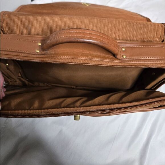 VINTAGE Coach brown leather laptop briefcase messenger bag H7S-0544 - Picture 8 of 15